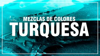 COMO HACER EL COLOR TURQUESA 💎 Turquesa Claro Azul Verde Aguamarina🎨 MEZCLAS DE COLORES FÁCIL [upl. by Yracaz]