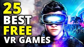 25 BEST FREE VR GAMES ON STEAM Oculus amp HTC Vive [upl. by Anahsed]