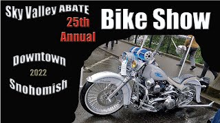 Snohomish Bike show 2022 25th Annual by Sky Valley ABATE [upl. by Esorrebma982]