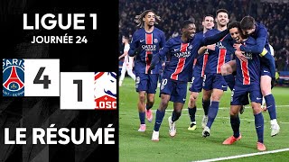 PSG  Lille OSC  41  Le Résumé  Ligue 1 202425 [upl. by Akeme255]