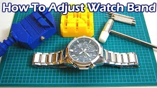 How To Adjust Resize Your Watch Band By Removing Links [upl. by Gypsie]