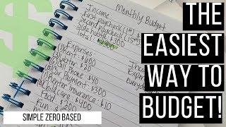 HOW TO THE EASIEST AND SIMPLEST WAY TO CREATE A MONTHLY BUDGET 6MINUTES PROCESS [upl. by Yleoj964]