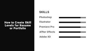 How to Create Skill Level Scales for Resume [upl. by Wesla]