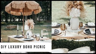 DIY LUXURY PICNIC SETUP  How to throw a luxury picnic [upl. by Puff]