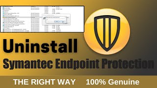 How To Uninstall Symantec Endpoint Protection [upl. by Vacuva]