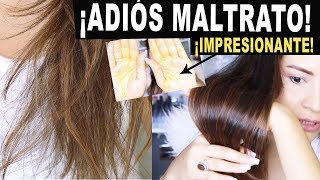 TRATAMIENTO CASERO PARA EL CABELLO SECO OPACO Y MALTRATADO ¡IMPRESIONANTES RESULTADOS [upl. by Koffman]