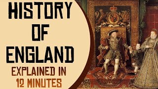 History of England Explained in 12 Minutes [upl. by Elocal186]