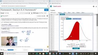 Calculating Probabilities of Sample Distributions with StatCrunch [upl. by Nonregla]