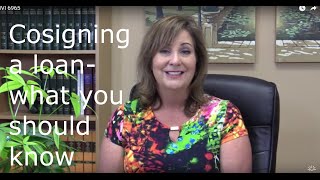 Cosigning a loan what you should know [upl. by Andreas]