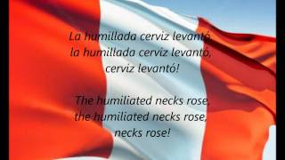 Peruvian National Anthem  quotHimno Nacional Del Peruquot ESEN [upl. by Olympe]