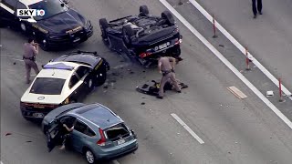 Car crashes during chase on I95 [upl. by Lait]