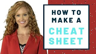 How to make a cheat sheet  STUDY TIP [upl. by Ynaitirb]