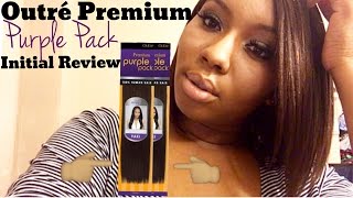 Outre Premium Purple Pack Initial Hair Review [upl. by Nalyr]