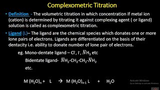 Complexometric Titrations EDTA as Complexing Agent amp Types of EDTA titrations [upl. by Peltier]