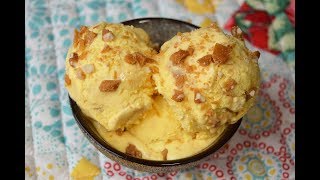 butterscotch ice cream  praline and butterscotch ice cream recipe  crafts and kitchen [upl. by Arabel604]