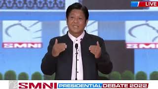 SMNI Presidential Debate 2022 West Philippine Sea [upl. by Hairem]