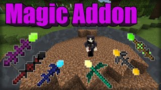 Magic Addon Bedrock Edition MCPE Minecraft [upl. by Bela]