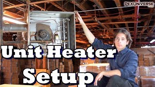 Modine Unit heater installed Breakdown [upl. by Ailem33]