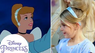 Cinderella Inspired Hair Tutorial  Disney Princess [upl. by Askari47]