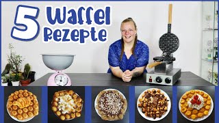 5 leckere WAFFEL REZEPTE 🧇 Bubble Waffle  Süß amp Herzhaft  PrimaDina [upl. by Nitsirk923]