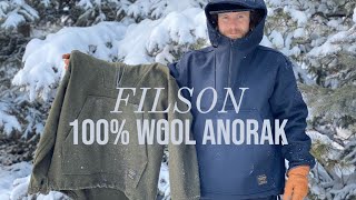 New FILSON Navy 100 Mackinaw Wool Anorak Review  Sizing Comparison [upl. by Purcell196]