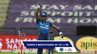 Hardik Pandyas Breathtaking 60 Against Rajasthan Royals [upl. by Ysak]