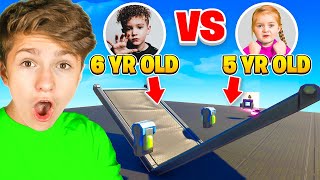 5 YEAR OLD Vs 6 YEAR OLD Youngest Fortnite Players 1v1 [upl. by Clementine105]