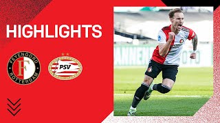 Feyenoord staat op in topper  Highlights Feyenoord  PSV  Eredivisie 20202021 [upl. by Cassella]