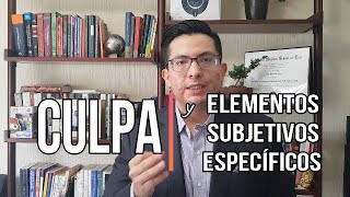 Culpa y Elementos Subjetivos Específicos [upl. by Arleyne923]