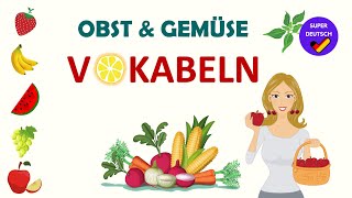 Obst und Gemüse  Deutsch lernen  Fruits and vegetables in German [upl. by Geraud]