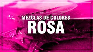 CÓMO HACER EL COLOR ROSA 🌷 Rosa Claro Rosa Palo Rosa Coral 🎨 MEZCLAS DE COLORES FÁCIL [upl. by Milford]