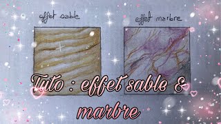 Tutorieltechnique  effet sable  effet marbre [upl. by Sirrot]