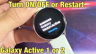 Galaxy Active 12 How to Turn ONOFF amp Restart [upl. by Korff876]