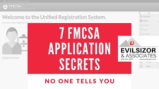 7 FMCSA Application Secrets No One Tells You To Do [upl. by Odlamur]