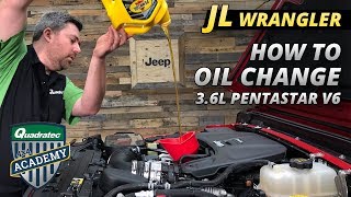 How to Change the Oil in your 36L V6 Jeep Wrangler JL or Jeep Gladiator JT [upl. by Waylon478]