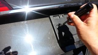 How to quickly amp easily remove an Audi plate frame [upl. by Ahseit]