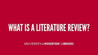 What is a literature review [upl. by Akayas677]