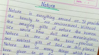 Essay on nature in english  Nature essay writing [upl. by Notnyw]