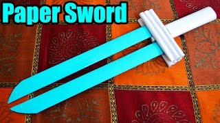 How to make a PAPER SWORD Tutorial [upl. by Yttel]