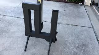 Gravity fed wood pellet rocket stove [upl. by Nathanial]