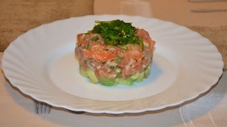 Tartar de salmón y aguacate [upl. by Esau]