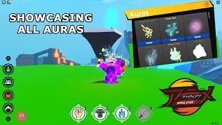 SHOWCASING ALL AURAS IN ANIME FIGHTING SIMULATOR [upl. by Sivehc]