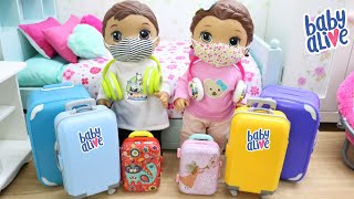 BABY ALIVE GÊMEOS LAURINHA E FELIPINHO VÃO VIAJAR PARA O CARIBE [upl. by Neelac]