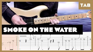 Deep Purple  Smoke on the Water  Guitar Tab  Lesson  Cover  Tutorial [upl. by Airdnala]