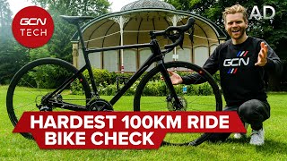 Hardest 100Km Ride Bike Check  Decathlon Van Rysel EDR CF Ultegra Disc [upl. by Poock]