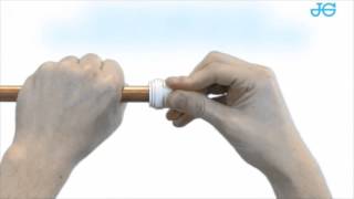 How to connect a push fit End Cap  John Guest [upl. by Dnalyram]