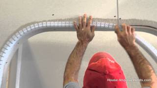 How To Install Bullnose Drywall Corner Bead [upl. by Jasen]