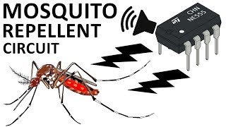 Electronic Mosquito Repellent Circuit Using 555 timer IC DIY [upl. by Ellerad401]