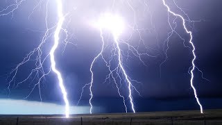 LIGHTNING STORMS AT NIGHT  Supercell Storm Time Lapse [upl. by Ylreveb454]