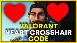 ❤Heart Crosshair Valorant Code 2023❤ [upl. by Sorci]